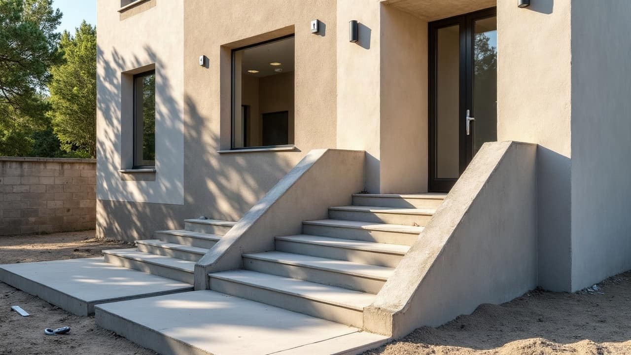 Escalier extérieur en pierre ou en béton à Niort : comment choisir